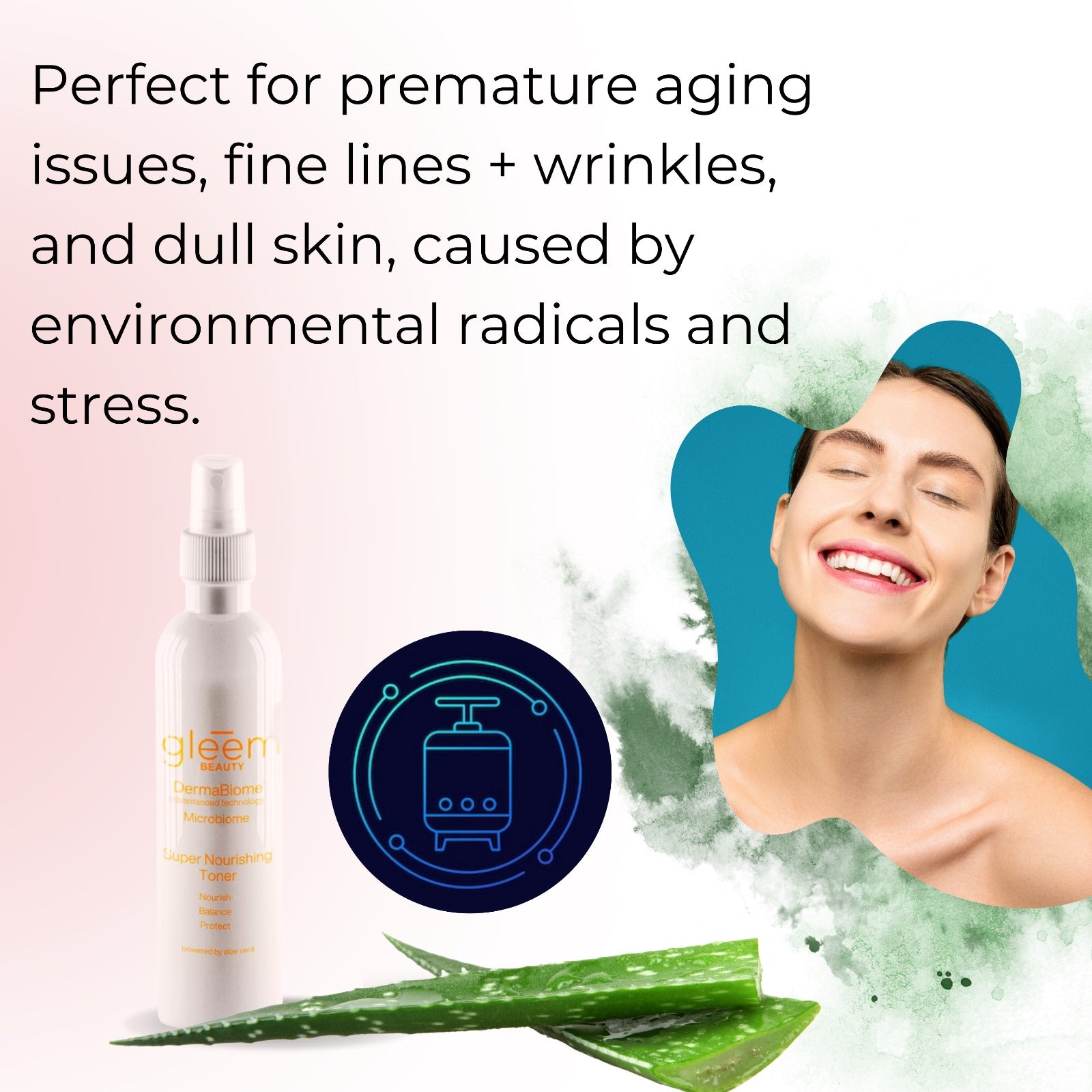 Super Nourishing Toner is perfect for aging issues like fine lines, wrinkles, and dull skin.