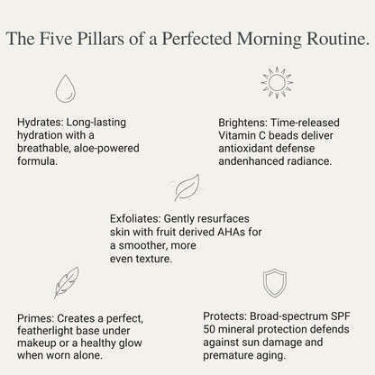 One & Done Day Moisturizer SPF 50 | Vitamin C Beads + Primer