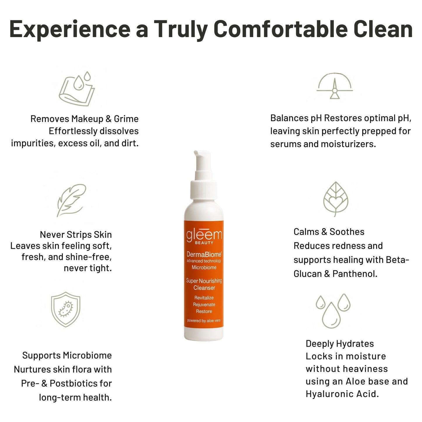 Super Nourishing Cleanser | Gentle Aloe Face Wash | Gleem Skincare