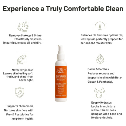 Super Nourishing Cleanser | Gentle Aloe Face Wash | Gleem Skincare