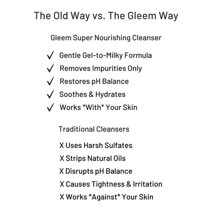Super Nourishing Cleanser | Gentle Aloe Face Wash | Gleem Skincare