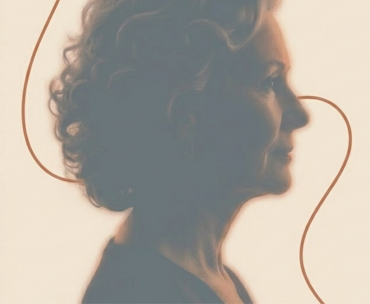 Silhouette of a woman with text about the 'Great Reset Challenge' and Marlene's experiences.
