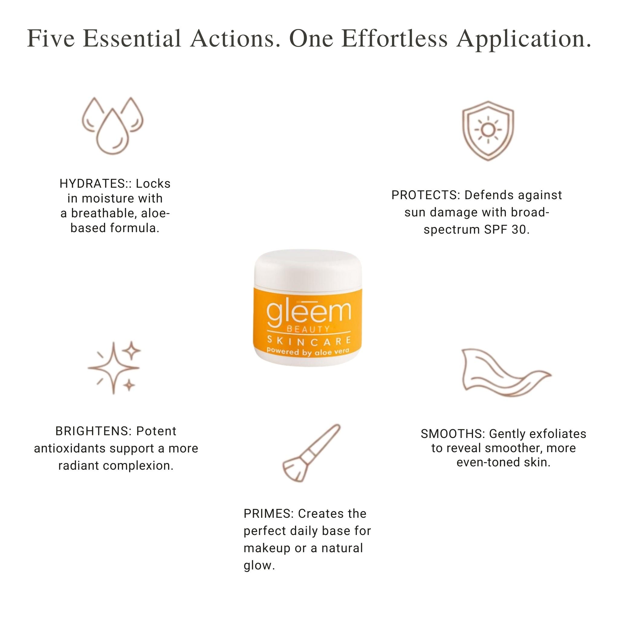 One & Done Day Moisturizer SPF 30 | Vitamin C + Primer | Gleem