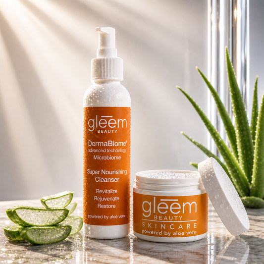 Glow & Smooth Duo – Gentle Cleanser + SPF 30 Moisturizer with Vitamin C Beads – 2-Step Brightening, Hydrating Skincare Set