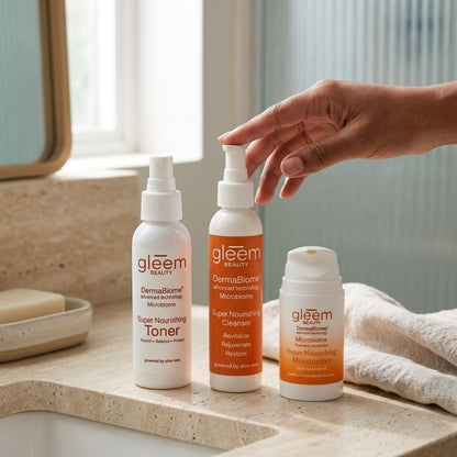 Microbiome Restoring Bundle | Prebiotic & Postbiotic 3-Step Skincare Set